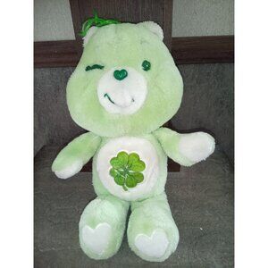 Vintage Kenner 1983 80s Care Bear Good Luck Plush 13" Green Lucky Shamrock